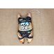 Toy Cat made of textile, drawn, size 8 cm 12770-zoiashyshkovska photo 1