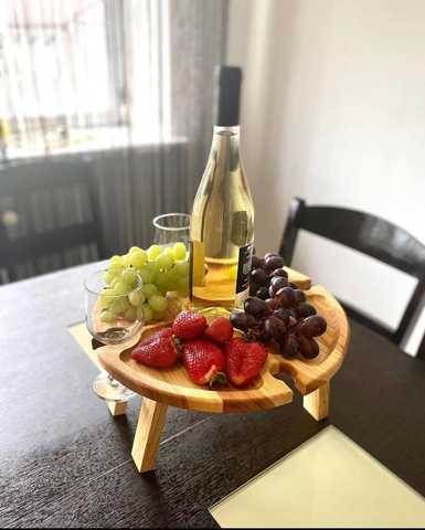 Oak wine deals table