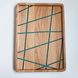 Rectangular tray, natural wood, handmade, LINES series, DEEPWOOD, 40x24 cm 12895-40x24-deepwood photo 1