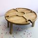Wooden wine table with folding legs (Oak) 11205-woodluck photo 1