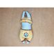 Іграшка Заєць з текстилю мальований, розмір 8 см 12771-zoiashyshkovska фото 4