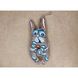 Toy Hare made of textile, drawn, size 8 cm 12771-zoiashyshkovska photo 1