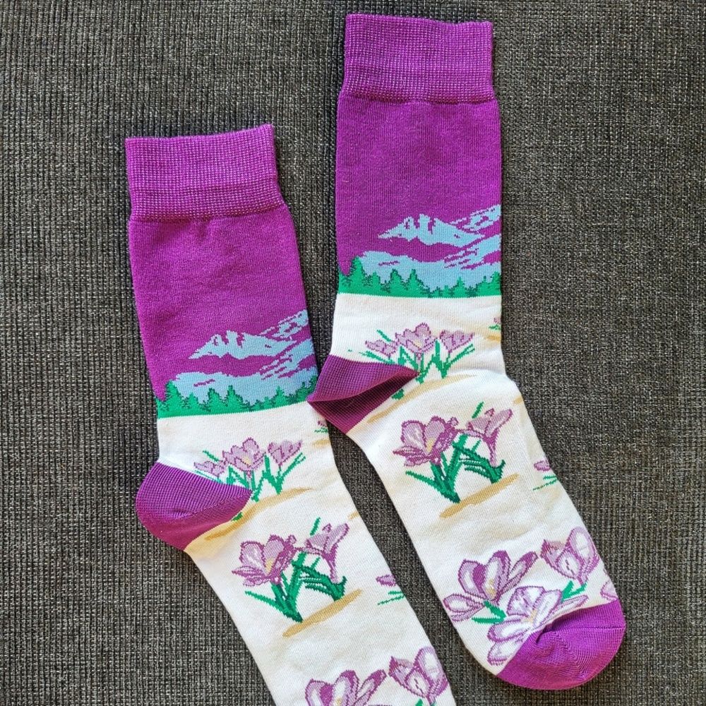 Socks "Crocuses" 19952-frankivsk-berehty photo