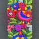 Notebook with embroidery black Multicolored flowers in a line 22x15 cm 80 sheets Yaryna Chorna 20306-yach-linija photo 2
