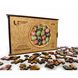 Puzzle Wooden shaped round "Easter eggs" 200 elements 14606-upuzl photo 8