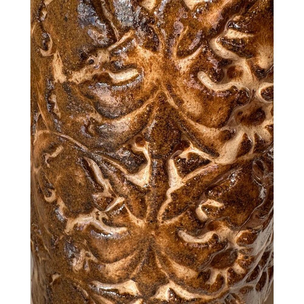 Набір (3 шт.) банок-шкатулок керамічних квадратних коричневих з кришкою у вигляді купола 11893-yekeramika фото