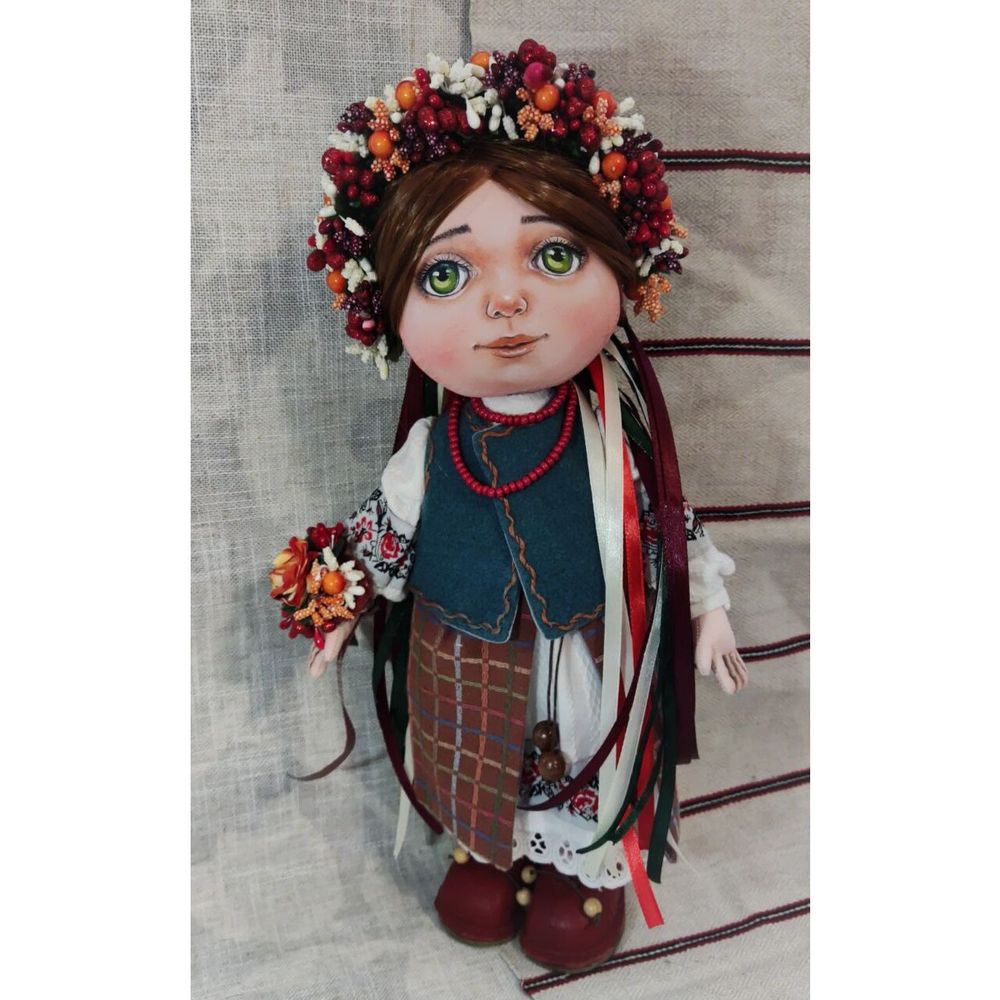 Fabric toy Ukrainochka, size 39x18 cm 11266-zoiashyshkovska photo