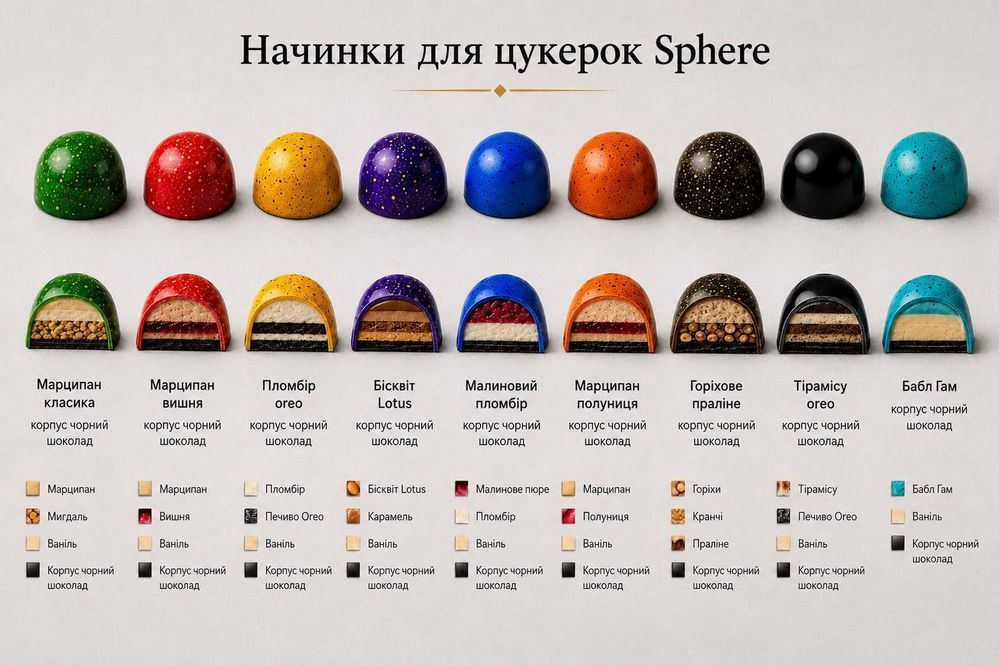 Набір 12 цукерок шоколадних з начинкою Fresco LAVIVA 14764-laviva фото