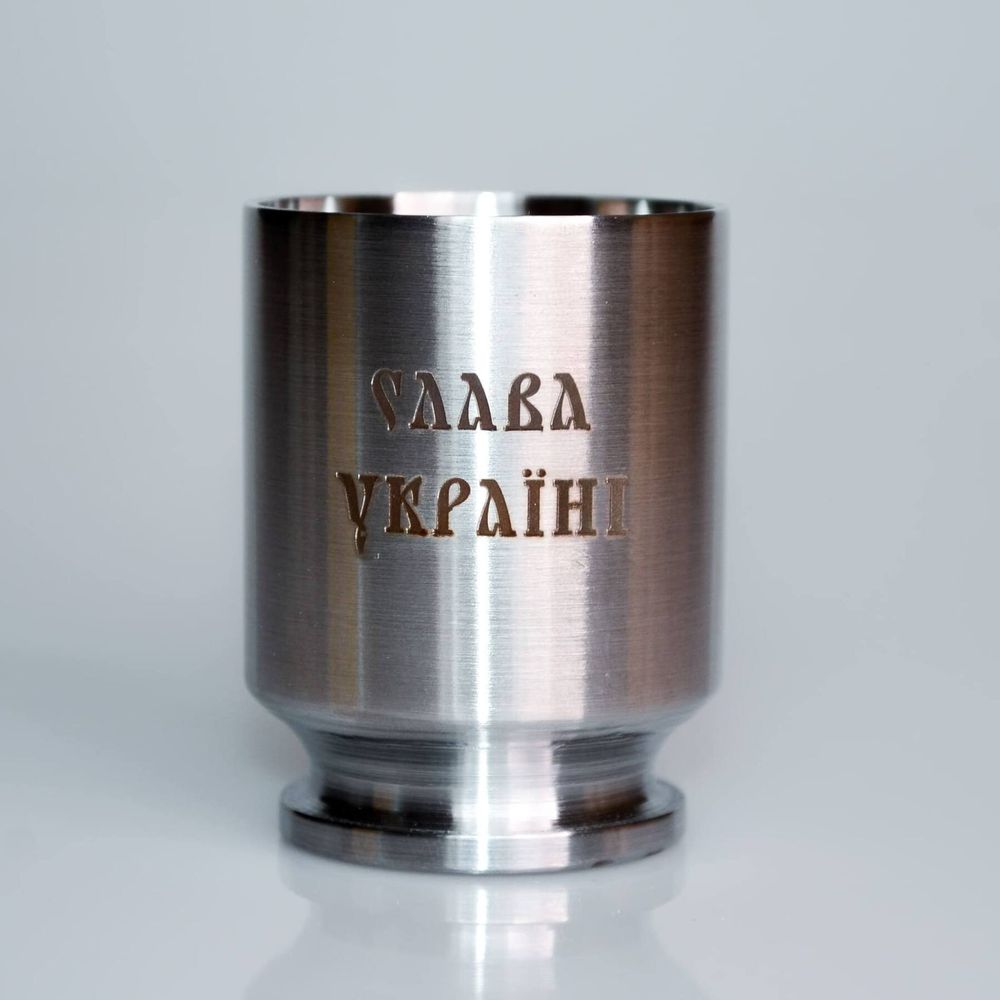 Подарунковий набір чарок (3 шт.) з використаних гільз у визвольній війні України 14461-314ban фото