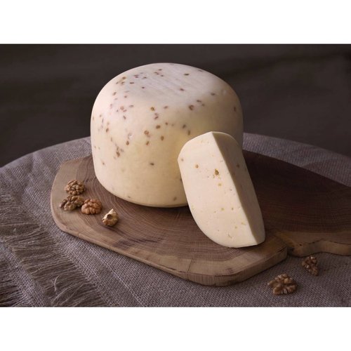Сир з пажитніком напівтвердий з коров'ячого молока ДОООБРА ФЕРМА, упаковка 12803-dooobraf фото