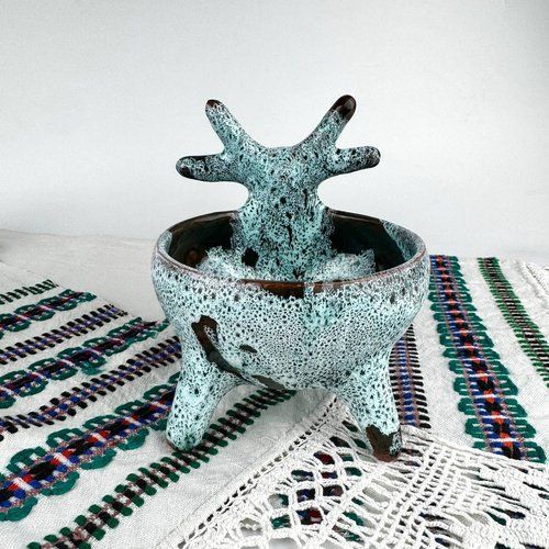 Deer bowl in Trypillian style Ceramics of Podillia 24182-keram-pod photo