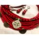 Set "Red Viburnum" (necklace and earrings) 12690-korali photo 2