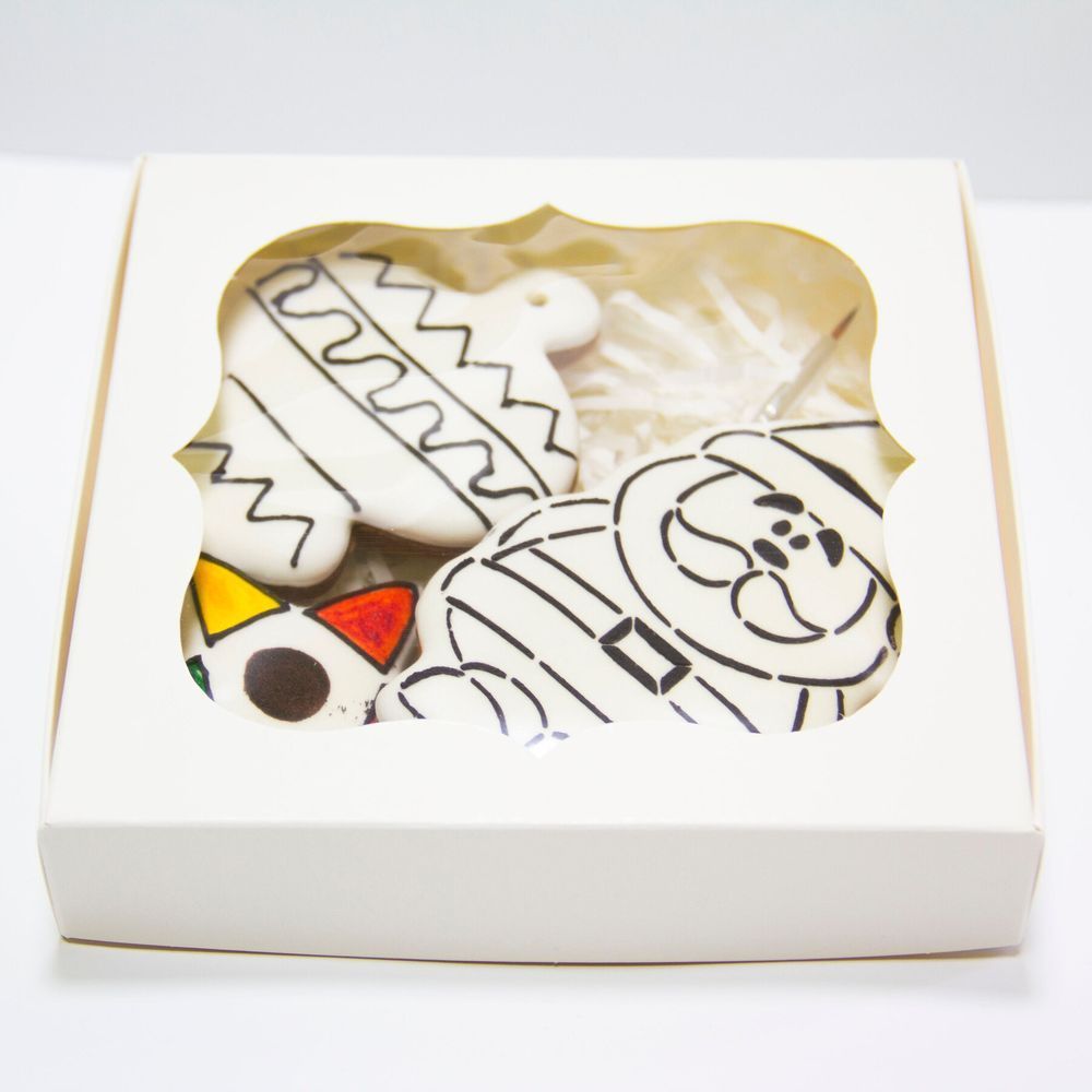 Gingerbread cookies in a box Coloring DyvoRuchky 20771-dyvoruchky photo