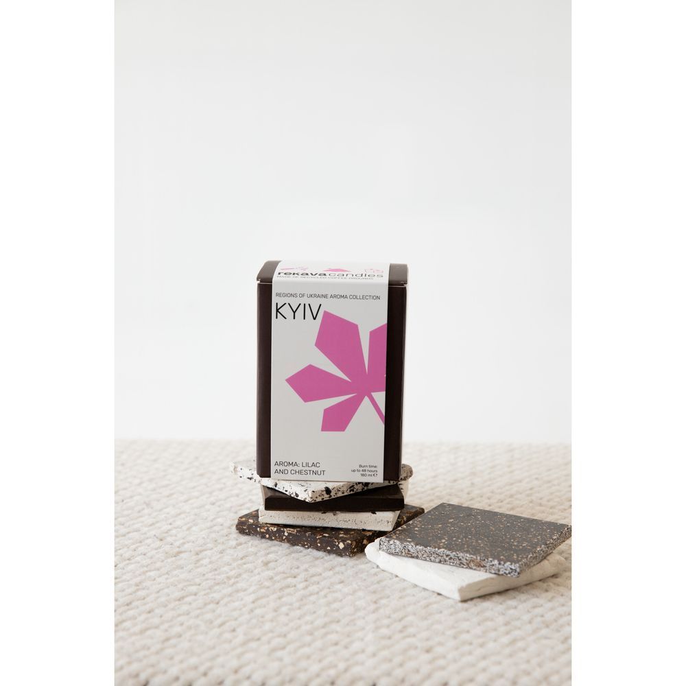 Decorative aroma candle KYIV gift version REKAVA 13280-podarunkovi-rekava photo