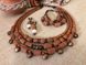 Set "Ceramics with rustles" (necklace, bracelet and earrings) 12691-korali photo 1