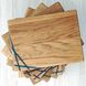 Kitchen board, one-sided decor, natural wood, handmade, LINES series, DEEPWOOD, 20x27 cm 12900-20x27-deepwood photo 1