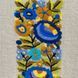 Notebook with embroidery light Yellow-blue flowers in a checkered pattern 22x15 cm 80 sheets Yaryna Chorna 20315-yach-klitynka photo 2