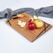 Kitchen board one-sided decor natural wood handmade LINES series DEEPWOOD 23x32 cm 12900-23x32-deepwood photo 3
