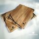 Kitchen board one-sided decor natural wood handmade LINES series DEEPWOOD 23x32 cm 12900-23x32-deepwood photo 7