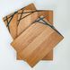 Kitchen board one-sided decor natural wood handmade LINES series DEEPWOOD 23x32 cm 12900-23x32-deepwood photo 1