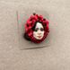 Patriotic brooch ′Ukrainka′, size 5 cm 12772-zoiashyshkovska photo 5