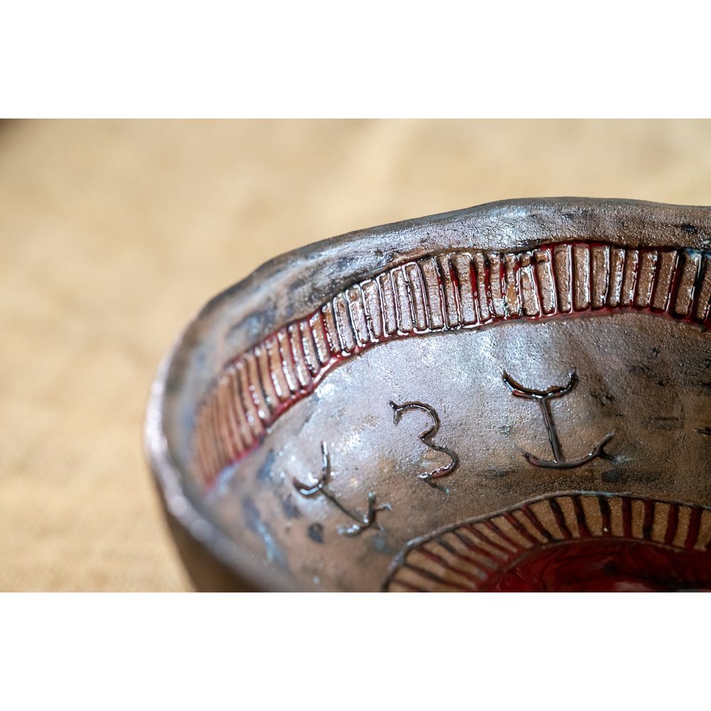 Bowl on a large ceramic leg, Path of the Koivnik, 23.5 cm, 2 l, Centaurida + Keramira 14058-keramira photo