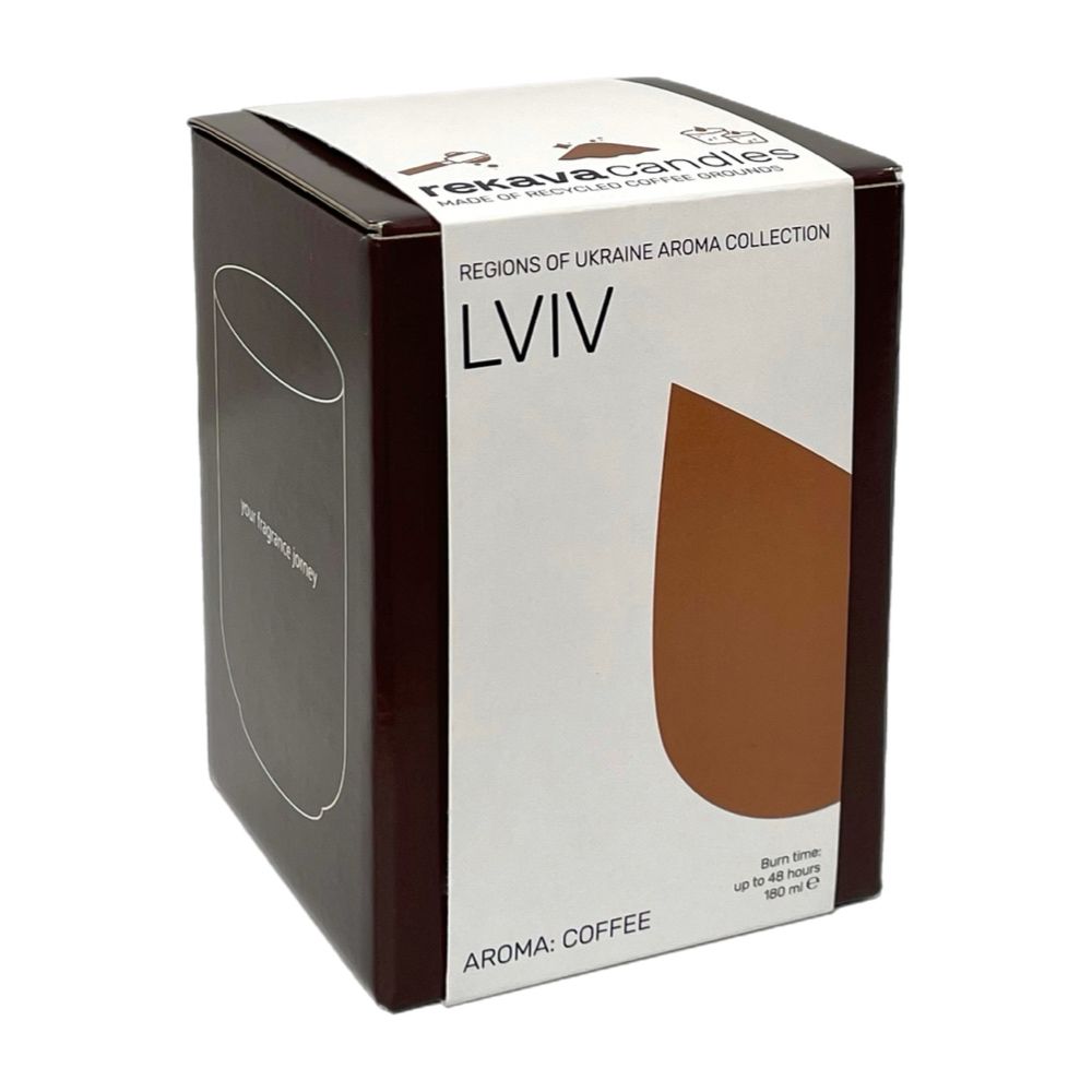 Decorative scented candle "LVIV" (gift version) REKAVA 13281-podarunkovi-rekava photo