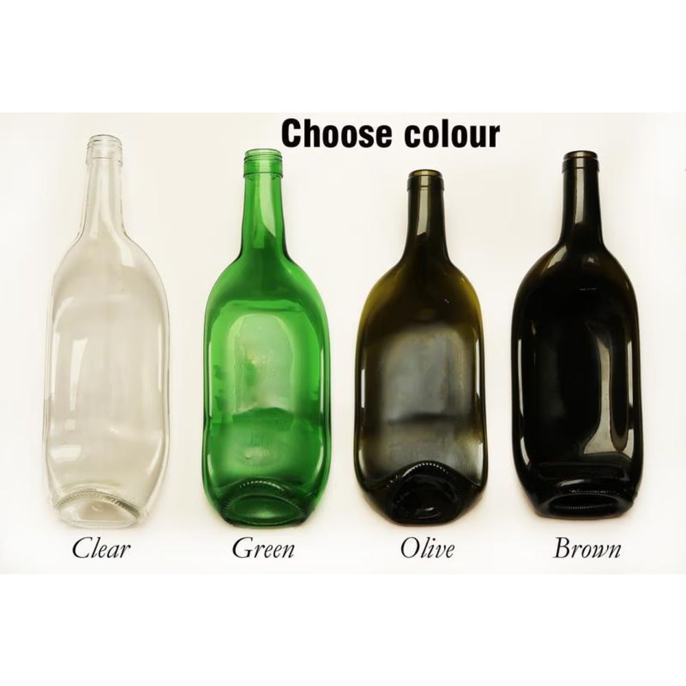 Plates from used and salvaged wine glass bottles for serving cold cuts sushi snacks with wine Lay Bottle 17263-lay-bottle photo