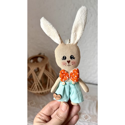 Bunny keychain, size 10x4 cm 12531-lubava-toy photo