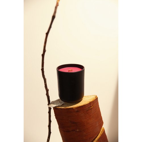 Decorative scented candle "KHERSON" (wooden wick) REKAVA 13283-rekava photo