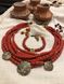 Set "Trypil motifs" (necklace, bracelet and earrings) 12692-korali photo 1