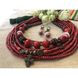 Set of jewelry "Berry Wreath" (necklace, earrings, bracelet) 12687-korali photo 2