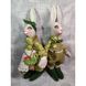Текстильні інтер'єрні ляльки сім'я кролів містер і місіс Грін іграшки ручної роботи 10184-ukrainochka фото 3