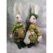 Текстильні інтер'єрні ляльки сім'я кролів містер і місіс Грін іграшки ручної роботи 10184-ukrainochka фото 5