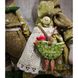 Текстильні інтер'єрні ляльки сім'я кролів містер і місіс Грін іграшки ручної роботи 10184-ukrainochka фото 2