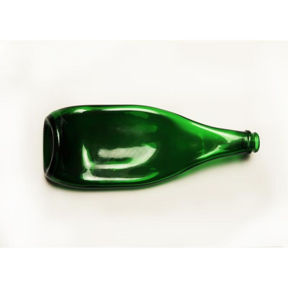 Винна пляшка тарілка для оливок сиру нарізок смачної їжі і фруктів Champagne Green Lay Bottle 17264-lay-bottle фото