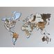 Дерев'яна мапа світу на стіну, колір dublin, 100х60 см, без підсвітки, в картонній коробці 10072-dublin-100x60-factura фото