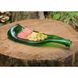 Wine bottle plate for olives, cheese, cold meats, delicious food and fruit Champagne Green Lay Bottle 17264-lay-bottle photo 2