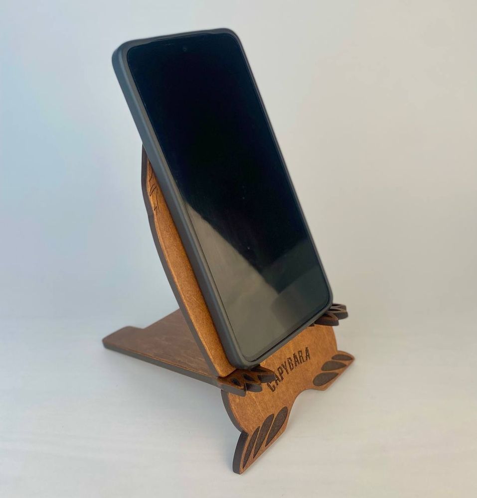 Wooden phone holder Capybara 16140-tviykraft photo